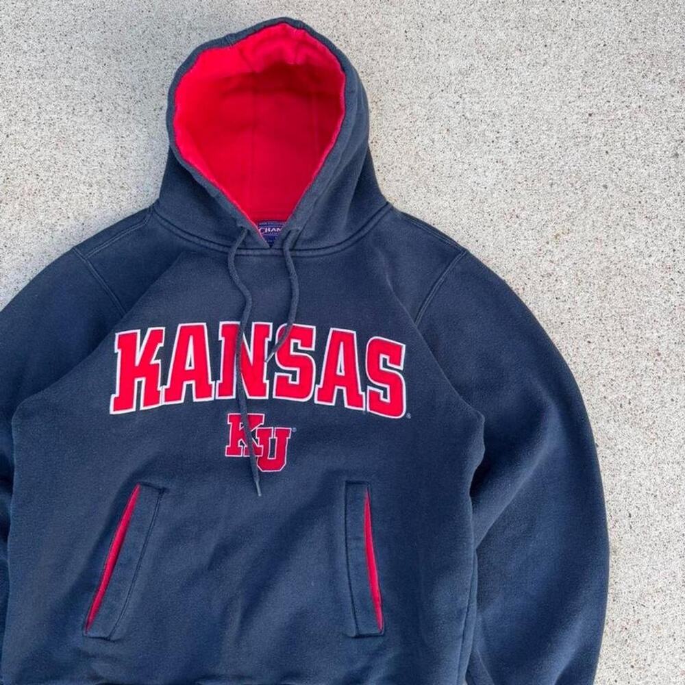 Vintage kansas university KU hoodie vintage 00s XS
